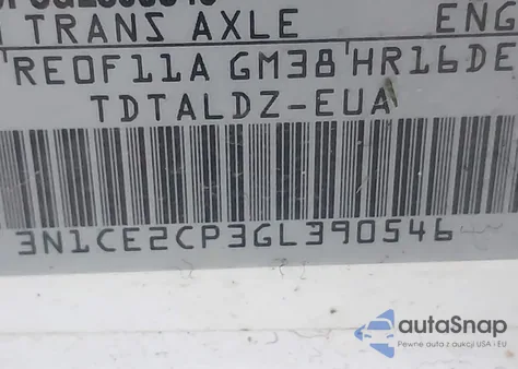 2016 Nissan Versa Note Sv из США, поврежденный, VIN 3N1CE2CP3GL390546